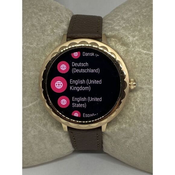 Kate Spade Gen 3 KST2003 Women's Brown Leather Digital Dial Smart Watch CO475 - Picture 3 of 12